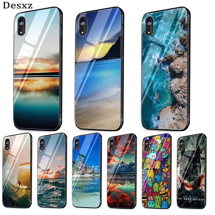 Для iPhone 5 5S SE 6 6S 7 8 Plus X XS Max для 11 Pro стеклянный чехол милый телефона Гавайский