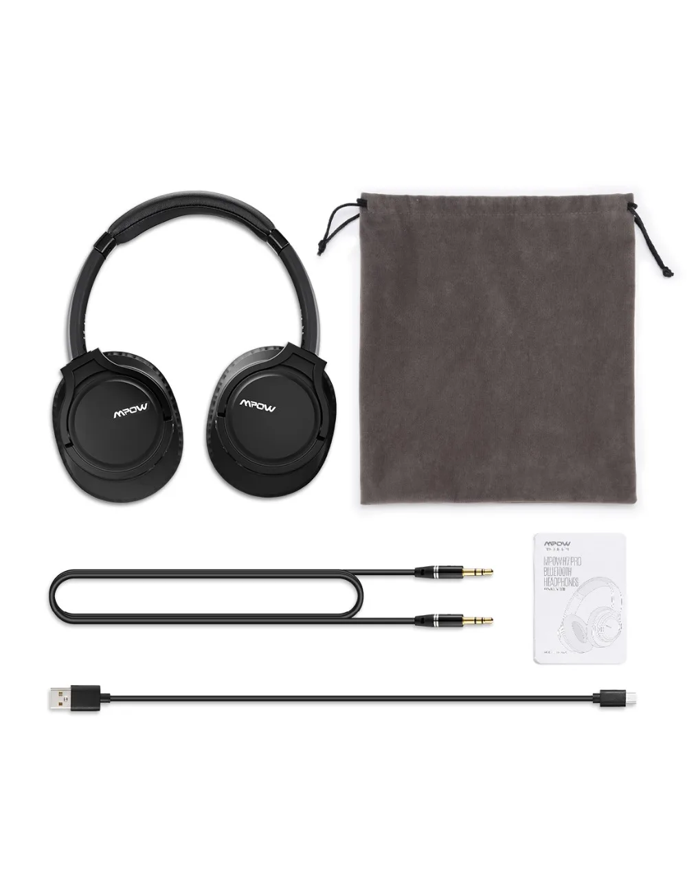 Mpow H7 Pro Wireless Bluetooth 5.0 Headphone Hi-Fi Stereo Sounds Support Rapid Charge 20H Playtime For iPhone 11 Huawei P30 Lite (6)