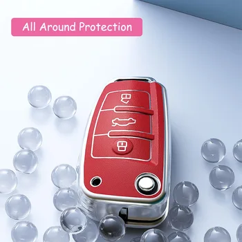 Cover chiate/telecomando per Audi A1 A3 A4 A5 A6 A7 A8 Quattro Q3 Q5 Q7 R8 Allroad C5 C6 Tt S3 S5 S6 S4 Rs5 Rs6 accessori 2003-2015 6 Cover chiate/telecomando per Audi A1 A3 A4 A5 A6 A7 A8 Quattro Q3 Q5 Q7 R8 Allroad C5 C6 Tt S3 S5 S6 S4 Rs5 Rs6 accessori 2003-2015 - Cover custodia chiave auto per Audi A1 A3 A4 A5 A6 A7 A8 Quattro Q3