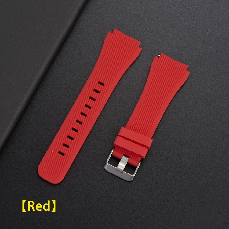 UEBN 22 мм силиконовый ремешок для спортивных часов Xiaomi Huami Amazfit GTR 47 мм/темп/Stratos 2/2S Смарт Браслет для samsung Galaxy Watch 46mm/Шестерни S3 браслет - Цвет ремешка: Red