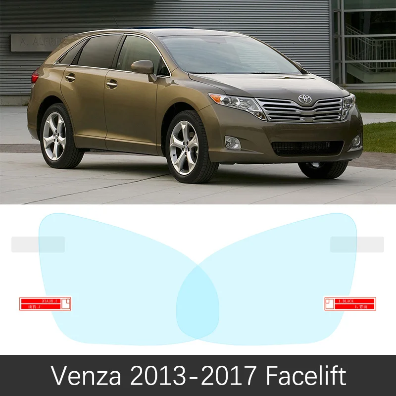 Для Toyota Venza 2009~ полное покрытие зеркало заднего вида противотуманные пленки непромокаемые противотуманные пленки аксессуары 2011 2012 - Название цвета: Venza 2013-2017