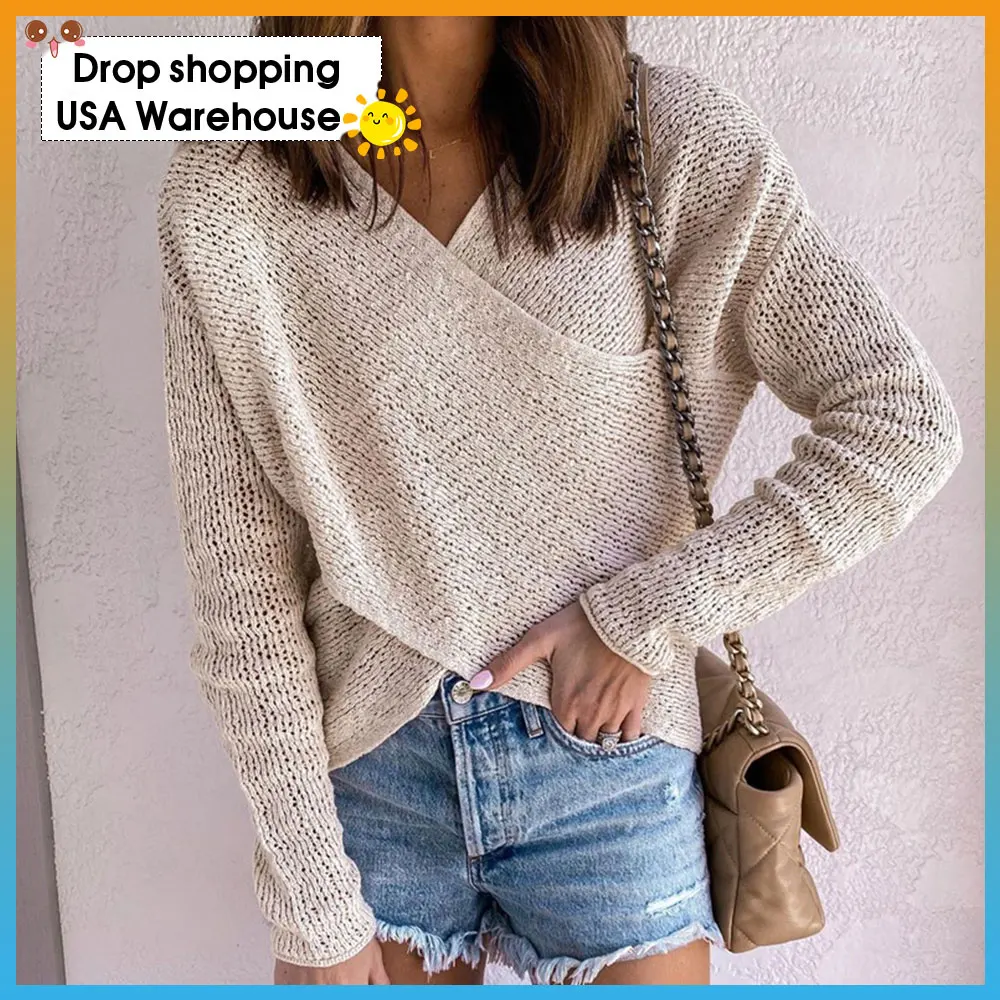 

2020 Autumn and Winter New Knitwear Top Solid Color Base Pullover Women's elastic high waist sexy pullover women clothes