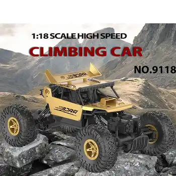 

Flytec 9118 1:18 4.8V 700mAH 2.4G 4WD Alloy Remote Control Off-road RC Climbing Car Clamber Vehicle