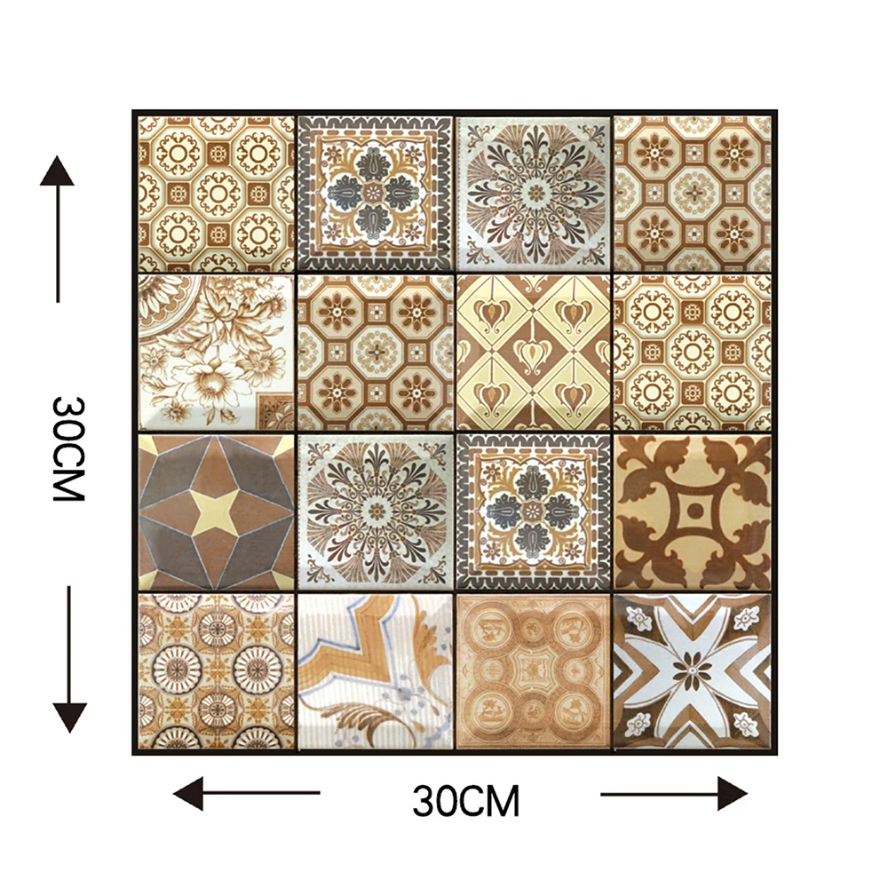 Retro 3D Imitation Brick Wall Stickers Home Decor 6