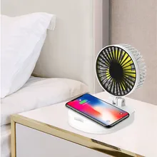 Многофункциональное Беспроводное зарядное устройство Qi с зарядным устройством для Xiaomi mi 9 8 iPhone8 портативное зарядное устройство складной портативный Настольный вентилятор mi ni