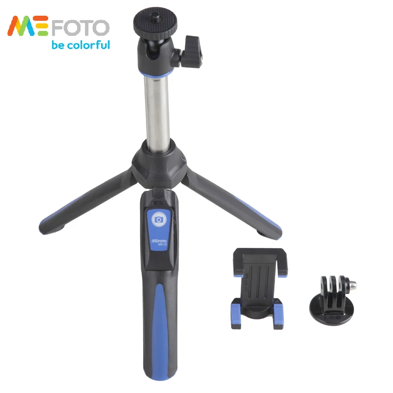 MeFoto 4 in 1 Extendable Selfie Stick Monopod Mini Table Tripod Phone Stand Holder Mount Bluetooth Remote For Huwei iPhone