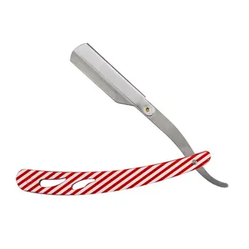 

2020 New Barber Manual Folding Beard Razor Stripes US Flag Dollar Print Shaving Tools
