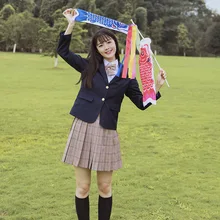 2021 das mulheres nova escola uniforme estudantes blazer jaqueta conjunto jk meninas campus estilo superior jaqueta sexy mini plissado saia xadrez