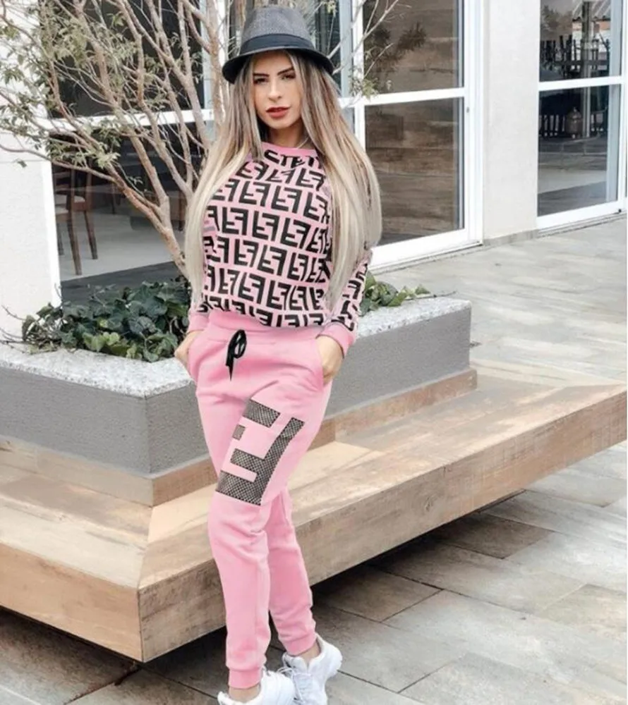 Pantalones deportivos con capucha para mujer, sudadera para correr con bolsillos, ropa de calle de dos piezas, primavera, nuevo estilo