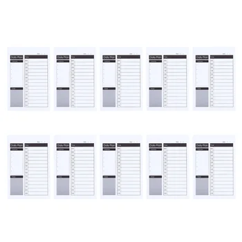 

10Pcs Work Study Notebooks Practical Note Pads Daily Memo Pad Schedule Plan Notebook