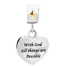 Free shipping Jewelry Cross HOLY BIBLE Christian Pendant fit Pandora charm bracelet women jewelry holiday gifts,(China)