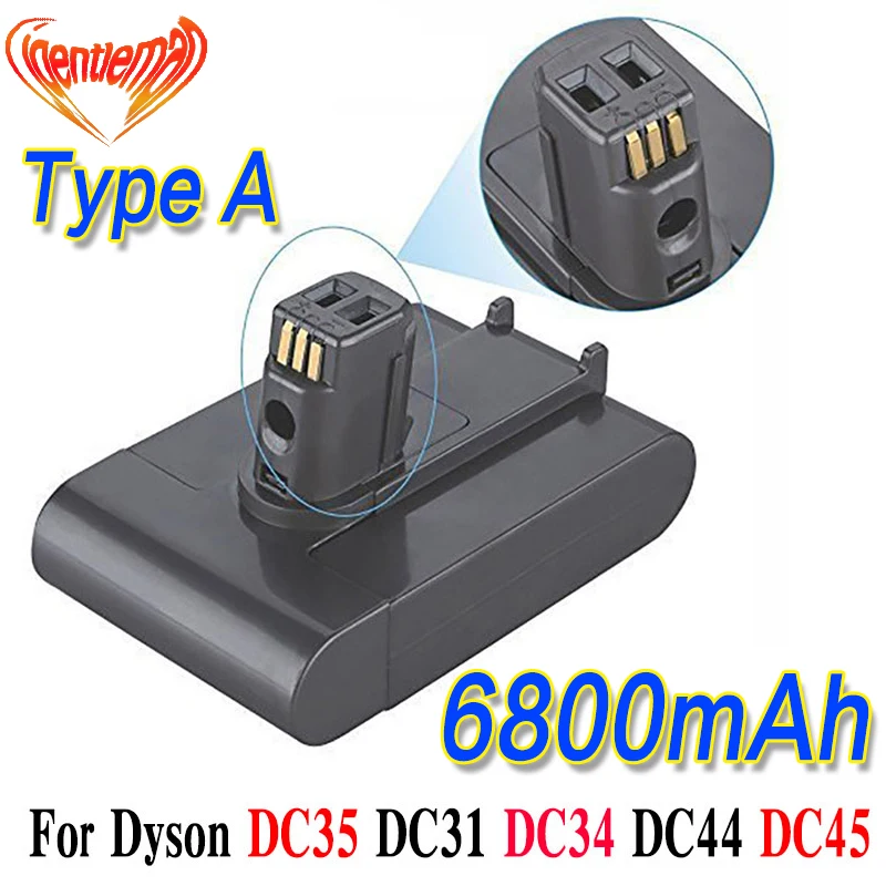 (Тип A) 22 2 V 6800mAh литий-ионная вакуумная батарея для Dyson DC35 DC45 DC31 DC34 DC44 Animal 917083-01 |