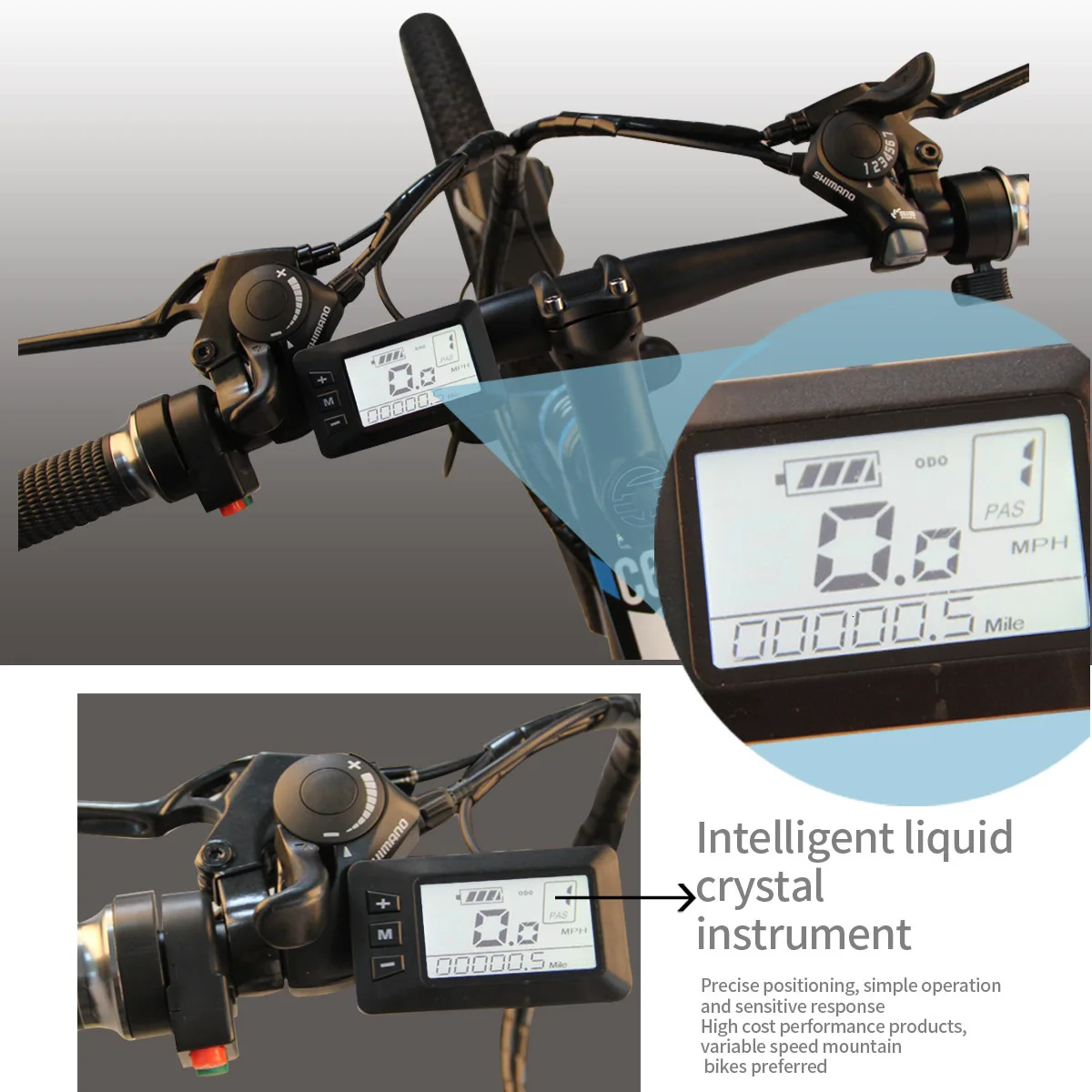 C6 Горячая 350W 48V Алюминий сплава для электрического велосипеда/фара для электровелосипеда в ЖК-дисплей с цифровым дисплеем