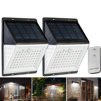 88 Leds Solar Power Lamp Motion Sensor Licht Afstandsbediening Solar Light Outdoor Yard Wandlamp Waterdichte Solar Outdoor Licht