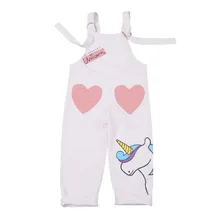 Детский костюм на весну и осень, корейский джемпер для маленьких девочек+ белые штаны на лямках