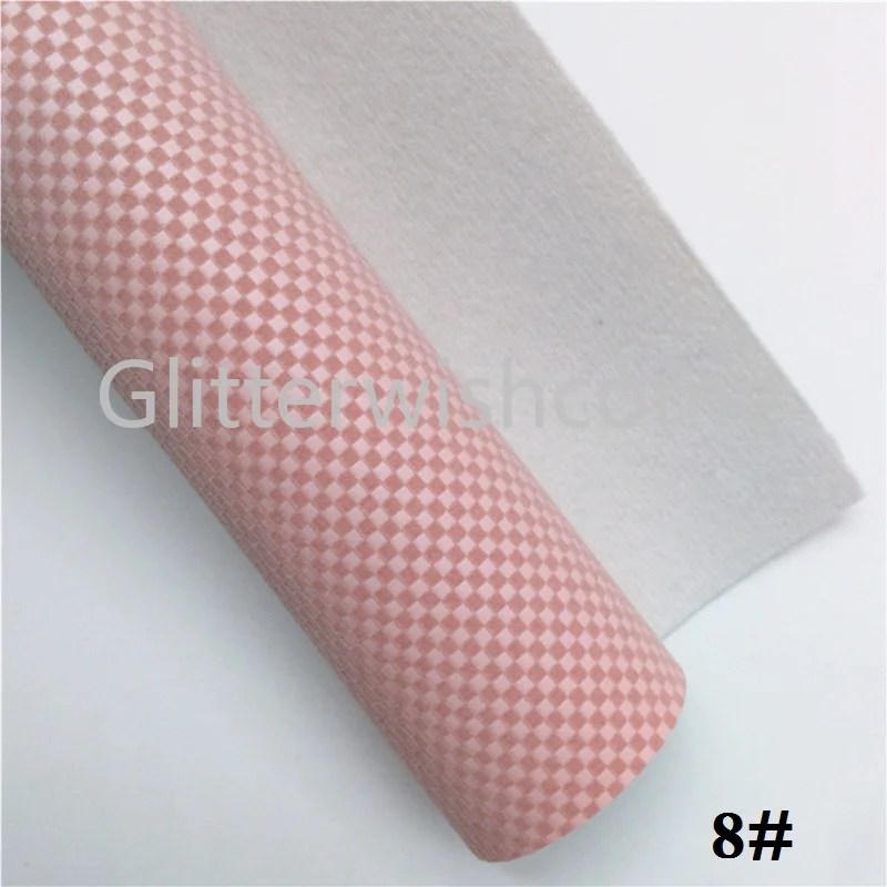 Glitterwishcome 21X29 см A4 размер винил для бантов пледы искусственная ткань, тисненая замша искусственная кожа листы для бантов, GM575A