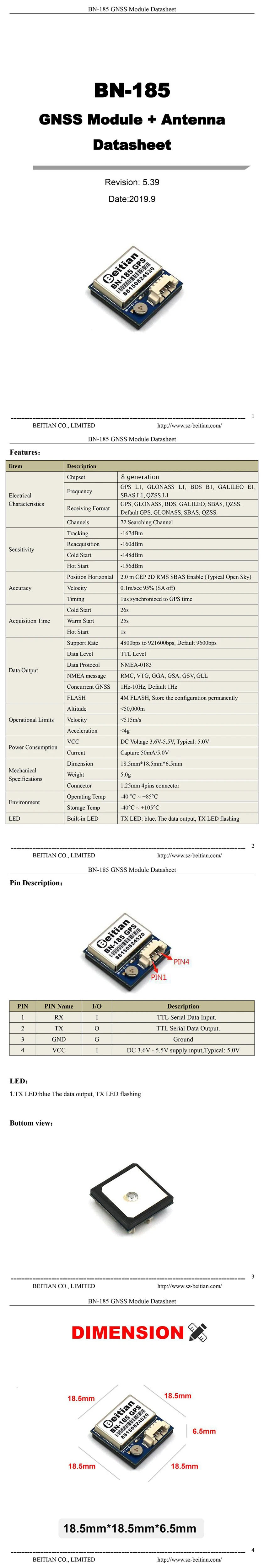 FZ4034 BN-185 GPS ModuleBN-185 GPS Module (3)
