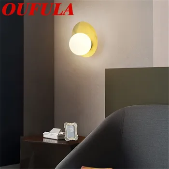 

DLMH Modern Wall Lamps Copper Light Contemporary Creative New Design Indoor Decorative For Living Room Corridor Bedroom Hotel