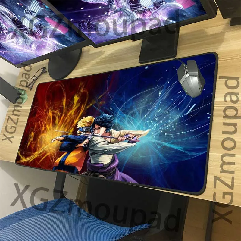 Большой коврик для мыши XGZ черный изысканный анимационный с застежкой по краям
