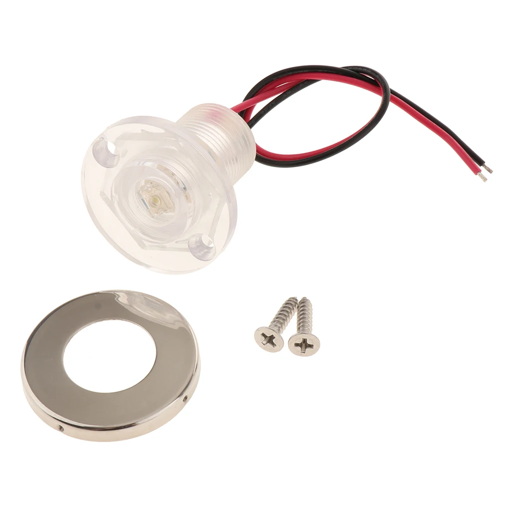 Открытый Путь сад Лестница LED Палуба Шаг огни мини круглые светодиодные лодочные