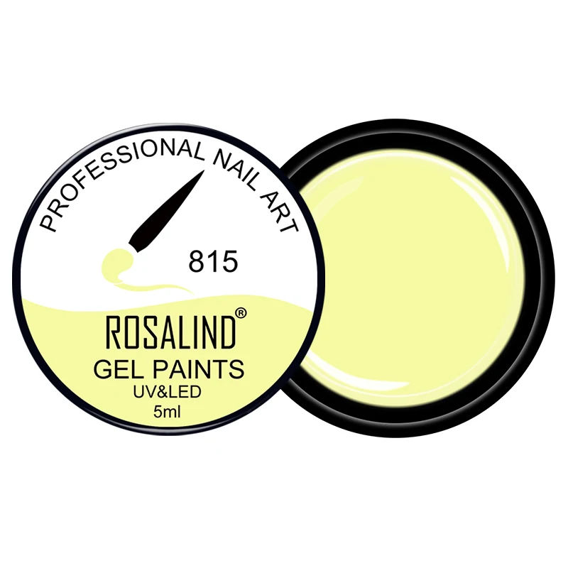 ROSALIND 5 мл Блестящий Алмазный гель лак для ногтей яркий блеск для росписи ногтей дизайн поли УФ Топ базовый праймер для маникюра искусство - Цвет: RF815