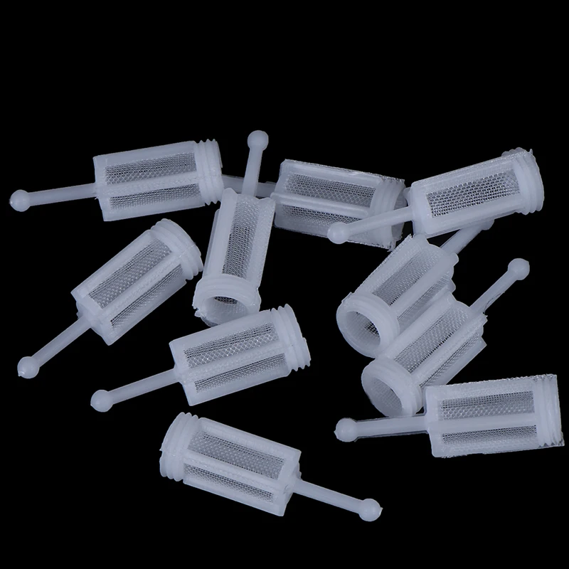 10pcs Plastic Gravity Type Spray Gun Spray Filter Pot Diameter 11mm length 36mm