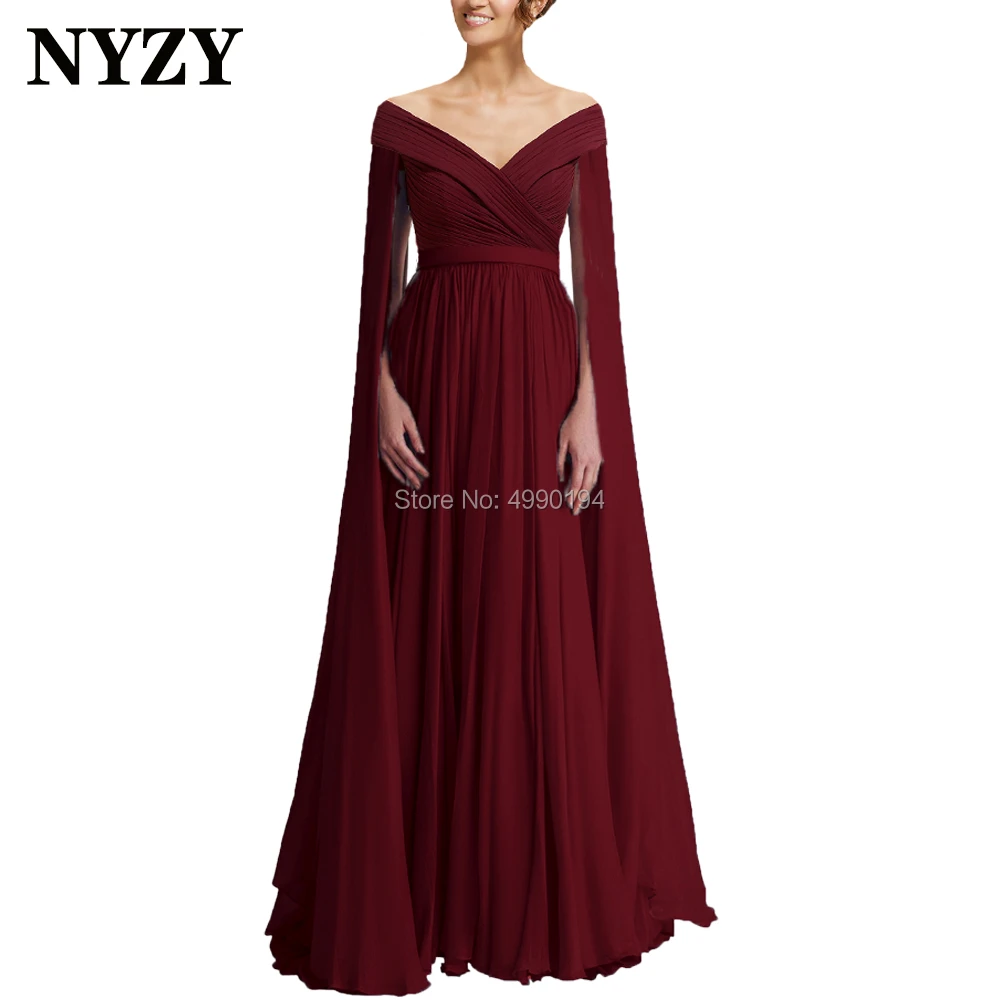 burgundy cape dress