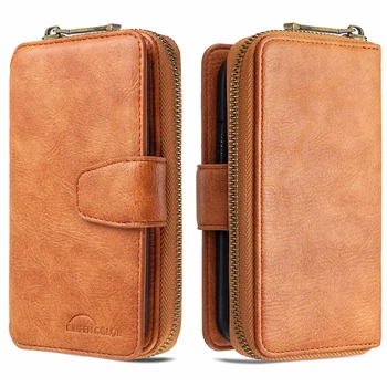 

Leather Zipper Wallet Case for Samaung Galaxy S20 Ultra Plus S10 S20E S9 Note 10 Plus A81 A91 A51 A41 A71 A70 A50 A40 A50S A10S