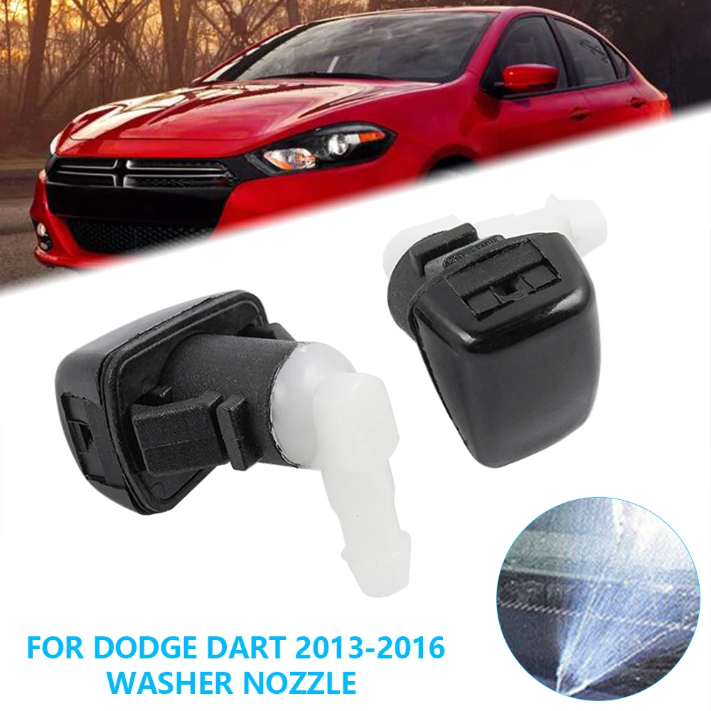 Омыватель лобового стекла автомобиля 1 пара форсунка-распылитель для Dodge Дротика