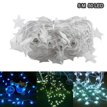 

Fairy String Light 50LED 5M Landscape Lamp Festival Outdoor Wedding Fairy String Fairy Light Round Ball Xmas Decor Garden Yard
