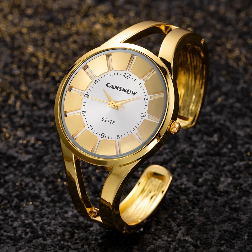 Silver Gold Watches Women Women Watches Luxury Gold Bracelet Silver