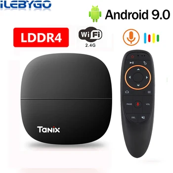 

Tanix H1 TV Box Android 9.0 Set Top Box Hi3798M Quad Core LPDDR4 2GB 16GB ROM HDMI 2.0 4K Media 2.4G Wifi Google Player Boxes