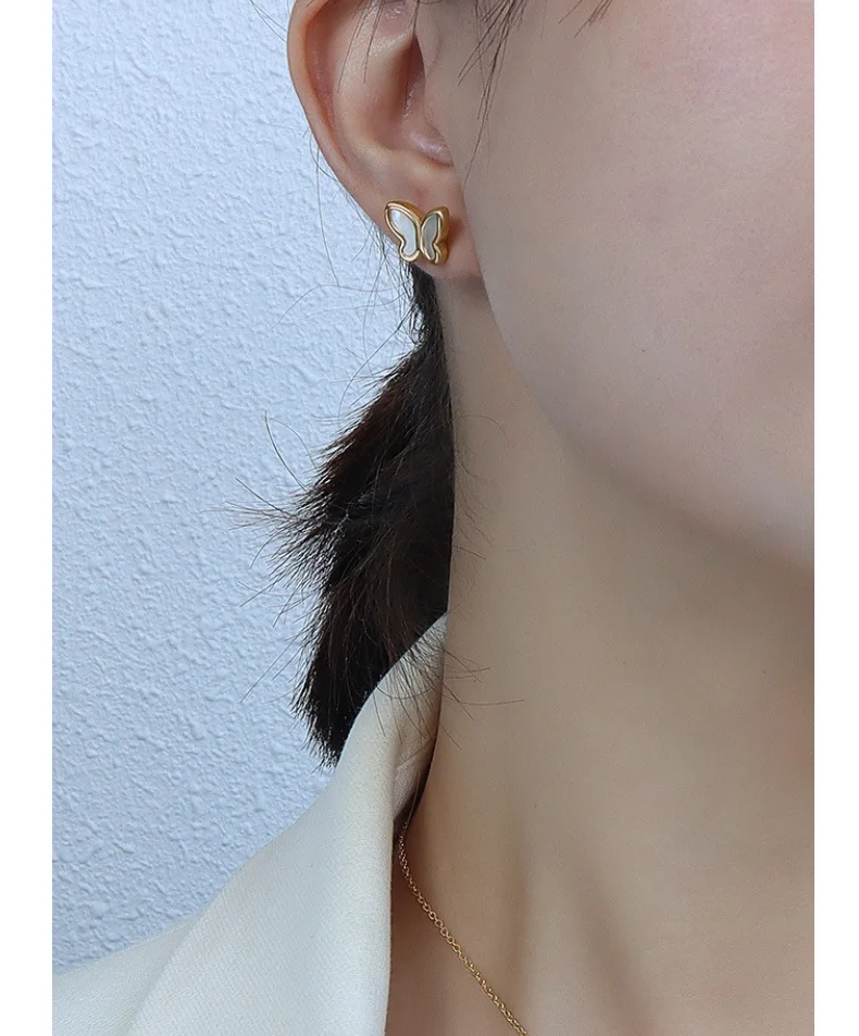 Gold Filled Goddess stud earrings 