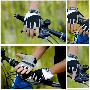 

Outdoor Half Finger Gloves Men Women Sports Anti-skid Fitness Weight Lifting Finger Bicycle Riding Cycling Gloves Motorcycles