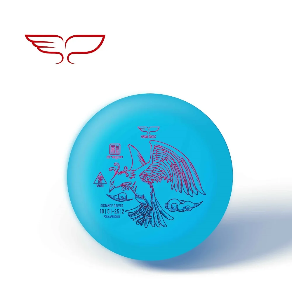 YINKUN диски PDGA одобренный диск Гольф диск драйвер WEI - Цвет: Dragon-Line  Blue