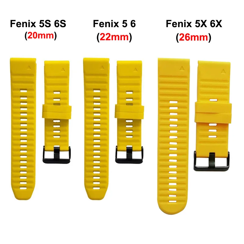 Versatile Silicone Watchband Strap - 20, 22, 26mm Sizes Available