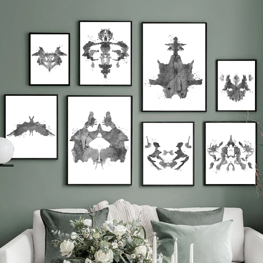 Rorschach Test, Abstract Designs - Magic Land Art Board Print for Sale by  klyngiant
