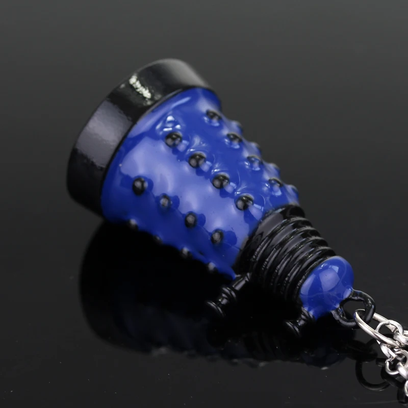 Movie Mysterious Dr who Dalek Pendant Necklace Fashion Retro Blue Red Alien Robot Villain Necklace Pendant