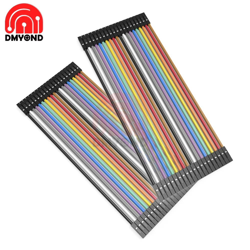 40 PIN Rainbow Cable Dupont Jumper Wire Line 20CM Female to Copper PCB DIY KIT Connectors | Обустройство дома