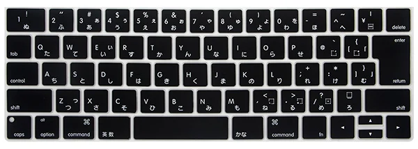 Японская силиконовая крышка клавиатуры для Macbook New Pro 1" 15 дюймов с touchbar A2159 A1706 a1707a1989a90 защитная пленка JP key - Цвет: Черный