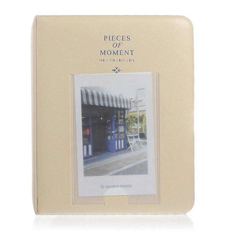64 кармана мини-кейс для альбома для хранения Polaroid фото FujiFilm Instax фильм размер-бежевый
