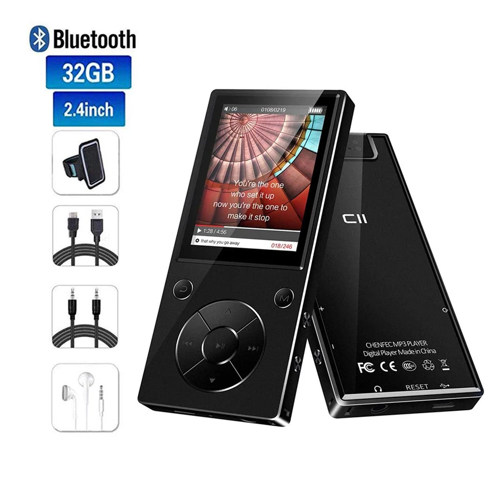 Mp3 плеер металлический с поддержкой bluetooth 2 4 и fm радио|MP3-плееры| |