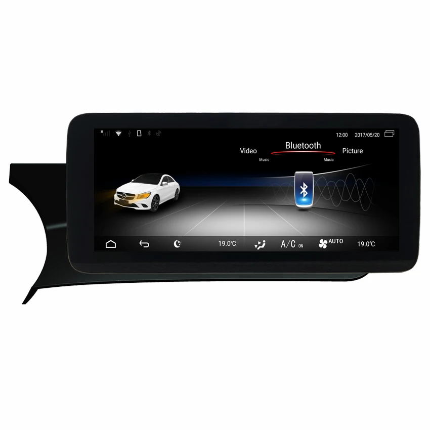 Excellent KANOR Android 8.0 Car Radio Player For Mercedes Benz C Class W204 2011-2014 Car Monitor Audio GPS Navigation Stereo Auto 2