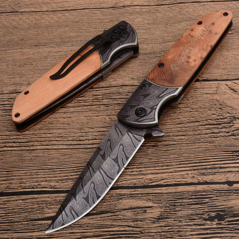 

8.2" Utility Military Folding Blade Knife 440C Blade Hunting Knife Outdoor Camping Survival Small Knives EDC Self-defense Tools