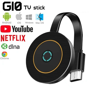 

2.4G/5.8G TV stick 4K Wireless HDMI Dongle Mirascreen G10 Plus Wifi Display Receiver Mirroring Miracast Airplay for iOS Android