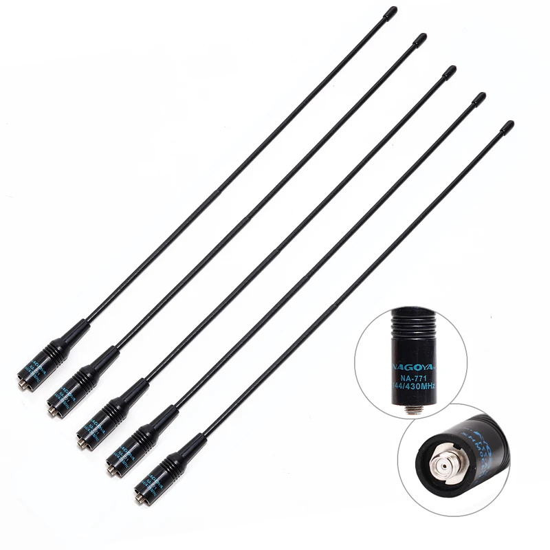 Nagoya NA-771 SMA Female Antenna VHF/UHF Dual Band 144/430MHz For Baofeng UV-5R UV-82 UV-S9 plus DM-860 Walkie Talkie | Мобильные