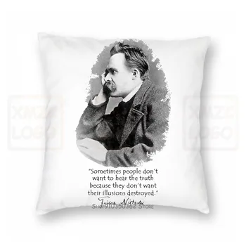 

Friedrich Nietzsche Illusions Pillow case Quote Illusion Truth Nihilism 021603 Women Men
