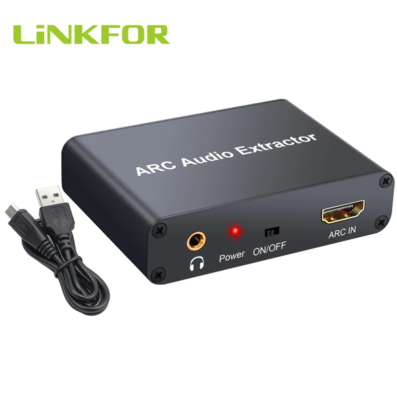 LiNKFOR HDMI аудио экстрактор цифровой в аналоговый конвертер DAC с 3 5 мм Интерфейс