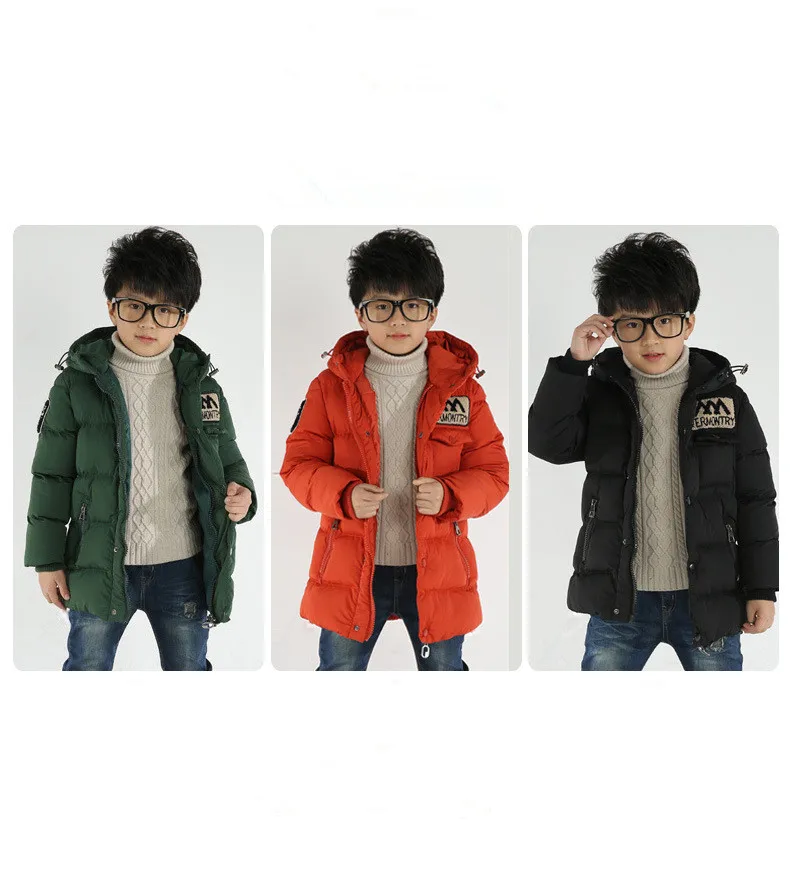 Новая зимняя куртка-пуховик для малышей хлопковая куртка для мальчиков детская куртка хлопковая одежда с надписями и вельветовое плотное теплое пальто с капюшоном