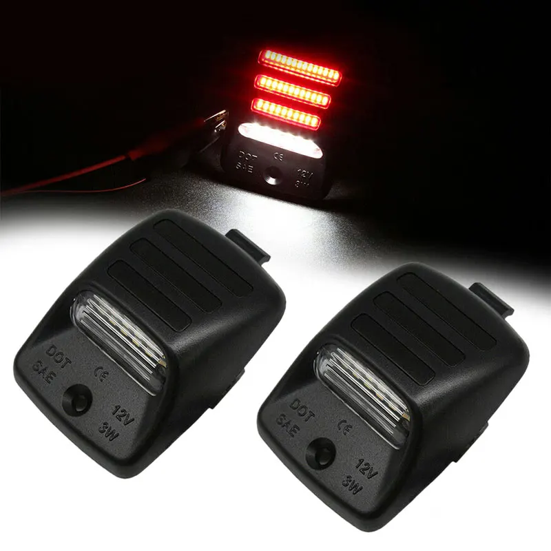 2x6000 K 18SMD светодиодный светильник номерного знака для 2005-15 Toyota Tacoma Tundra